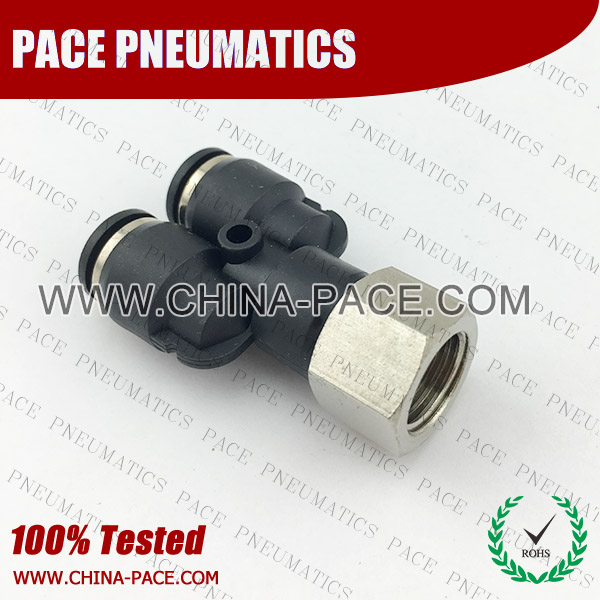 Female Y Pneumatic Fittings, Inch Pneumatic Fittings with NPT thread, Imperial Tube Air Fittings, Imperial Hose Push To Connect Fittings, NPT Pneumatic Fittings, Inch Brass Air Fittings, Inch Tube push in fittings, Inch Pneumatic connectors, Inch all metal push in fittings, Inch Air Flow Speed Control valve, NPT Hand Valve, Inch NPT pneumatic component.